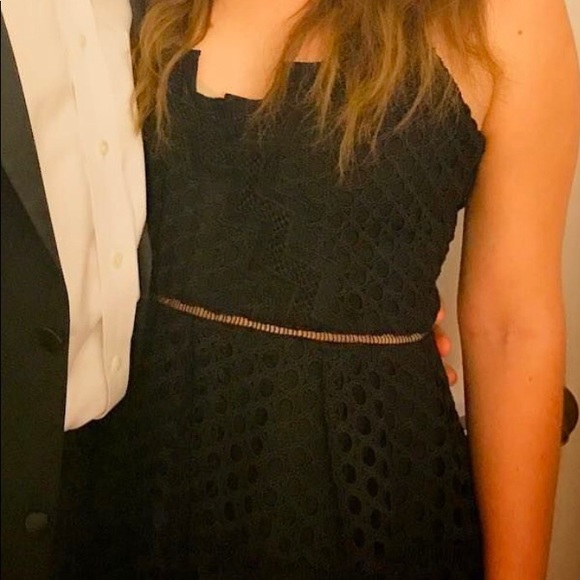 Eyelet Black Dress - Picture 5 of 5